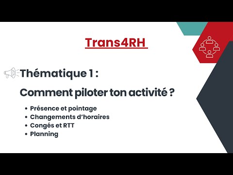 Trans4RH - Comment piloter ton activité ?